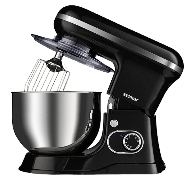 Packshot – robot kuchenny Zelmer w kolorze czarnym ze stalową misą, zdjęcie produktowe | Packshot Warszawa